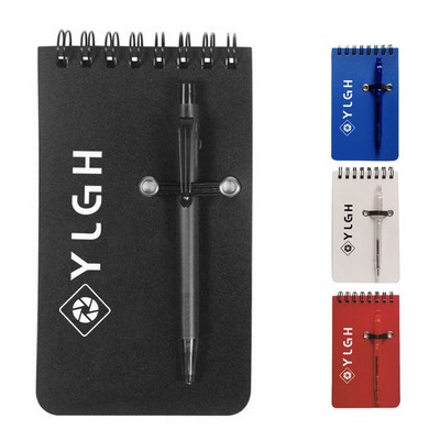 Palm Sized Notebook With Pen