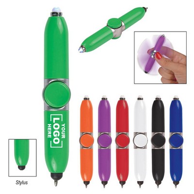 LED Light Fidget Spinner Pen