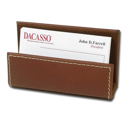 Rustic Leather Business Card Holder