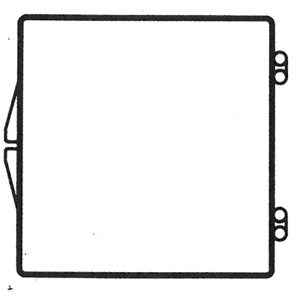 Rigid Clear Hinged Plastic Box (2 9/16"x2 9/16"x2 3/16")