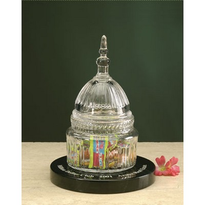 Crystal Capitol Biscuit Barrel Award w/Base