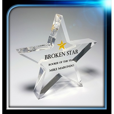 Executive Series Star Paperweight (4"x3 7/8"x3/4")