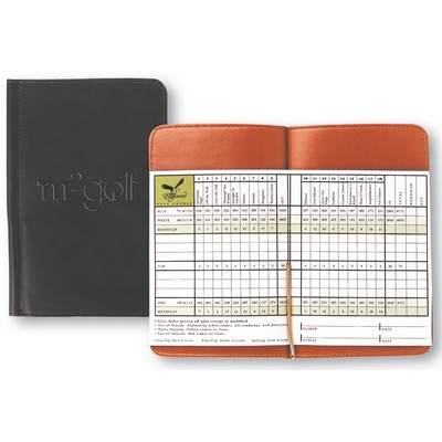 Golf Scorecard Caddy Leather Case