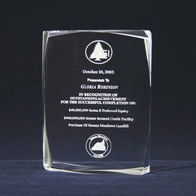 Faceted Rectangle Award (5 1/4"x8")