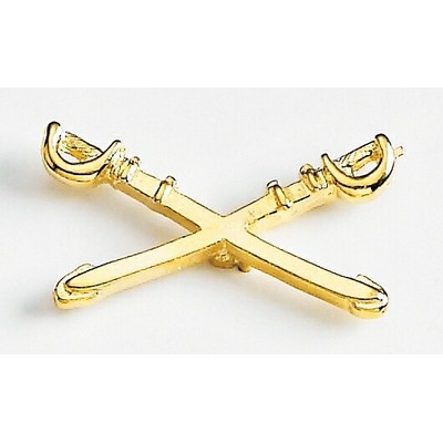 Crossed Swords Marken Design Cast Lapel Pin (Up to 1")