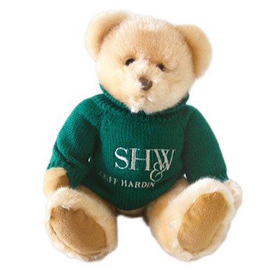 Custom Plush Corporate Gift Bear w/ Embroidered Sweater