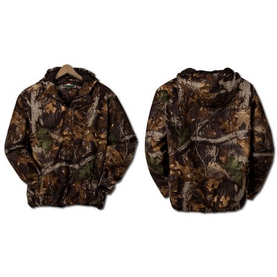 Camo Hooded 1/2 Zip Pullover Shirt