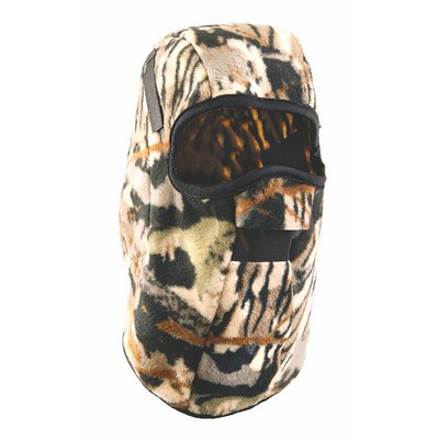 Classic Mid-Length Plush Fleece Mask Winter Liner (Camouflage Brown)