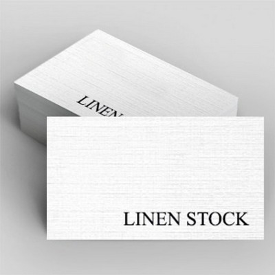 Uncoated Linen Business Card with 30% Recycled Material (2"x3.5")