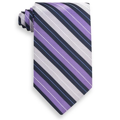 Mansfield Purple and Navy Blue Stripe Tie