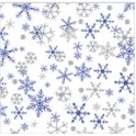 Silver & Purple Snowflake Stock Printed Tissue