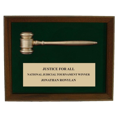 8"x10" Gavel Shadow Frame Award