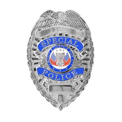 Deluxe Silver Special Police Badge