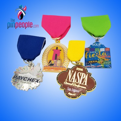 2 1/2" Die Struck Fiesta Medal/Pin