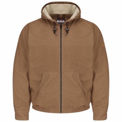 Bulwark® Brown Duck Hooded Jacket - Brown Duck