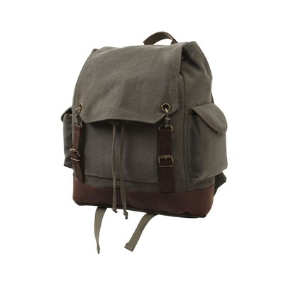 Vintage Olive Drab Expedition Rucksack Bag