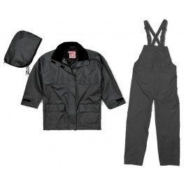 Open Road® Hooded Jacket & Bib Pant Set (Black)