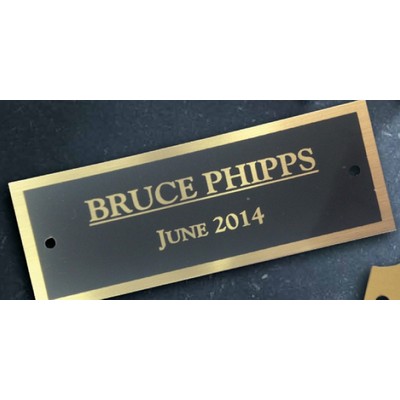 Brass Name Plates 1"x10"