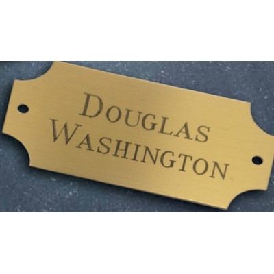 Brass Name Plates 2"x4"