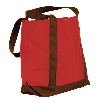 Reinforced Dyed Duck Canvas Boat Tote (18"x17")