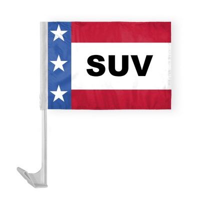 Patriotic SUV Car Flags 12x16 inch