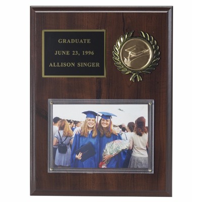 Photo Plaque w/Black Plate Takes Insert (9"x 12")