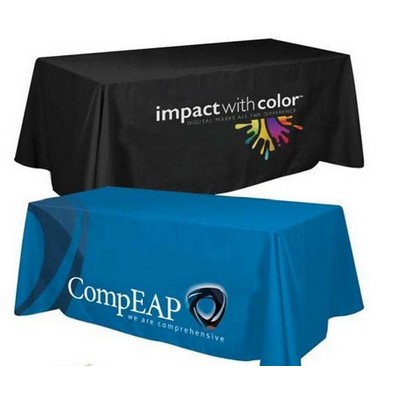 8' Digitally Printed 300D Polyester Premium Table Throw (88"x156")