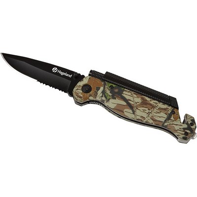 Camo Survival/Rescue Knife