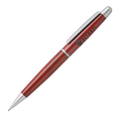 Rosewood Chrome Trim Mechanical Pencil