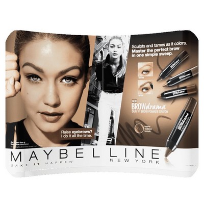 10' WaveLine® Curved Frame & Double Sided Graphics