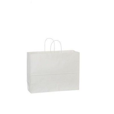 White Kraft Vogue Paper Shopping Bag (16"x6"x12")