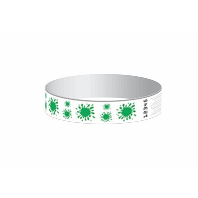 Stock Splat Pattern Tyvek Wristband (3/4")