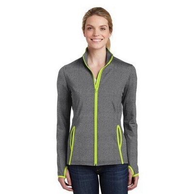 Ladies' Sport-Tek® Sport-Wick® Stretch Contrast Full Zip Jacket