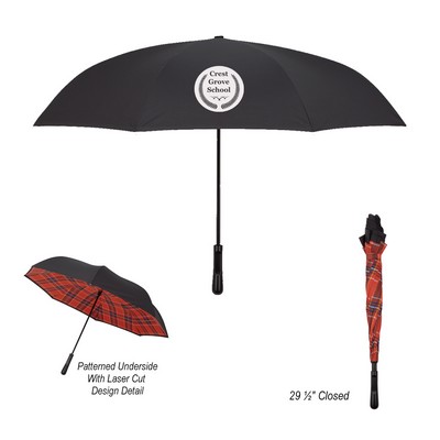 48" Arc Soho Tartan Inversion Umbrella