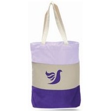 Q-Tees® Canvas Tri Color Tote Bag