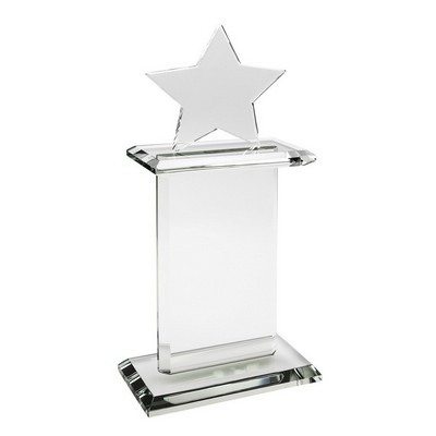 Star Topped Pedestal Award (9½"x5"x2½")