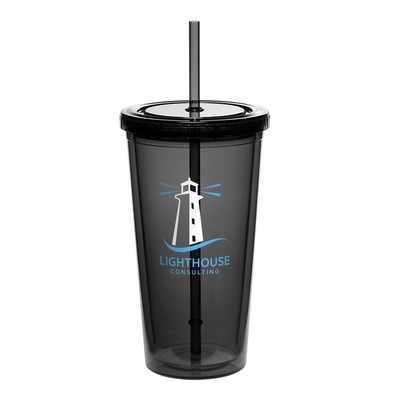 20 oz. Classic Double-Wall Acrylic Tumbler (2 Color Imprint)