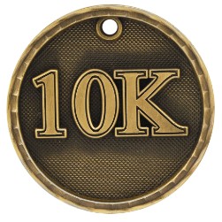 2" Antique Finish 3D 10K Medal