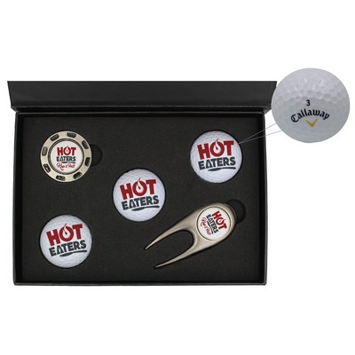 Callaway Scotman's Premium Gift Box w/Divot Repair Tool & Metal Poker Chip