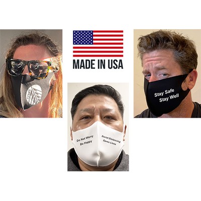 ***MADE IN THE USA*** 2-Layer, Cotton Spandex Mask