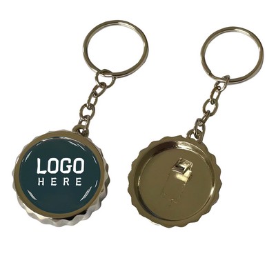 Beer Cap Shape Bottle Opener Key Chain