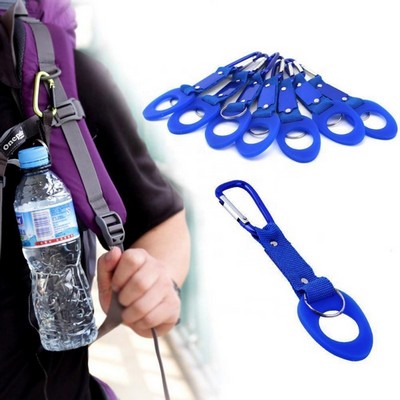 Rubber Kettle Buckle Aluminum Carabiner Keychain