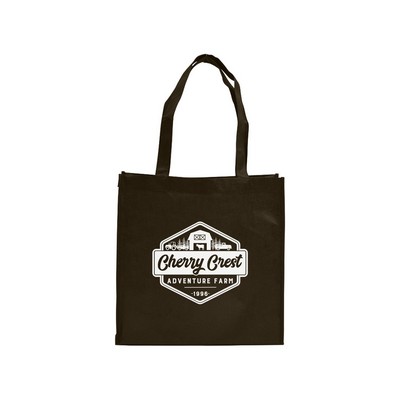 Chocolate Non-Woven PP Bright Shopping Bags (13"x5"x13")