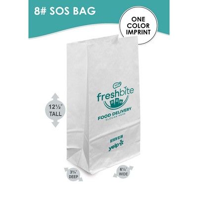 8# SOS Bag With One Color Printing