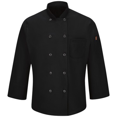 Red Kap Culinary - Men's Ten-Button 25" Chef Coat with OilBlok + MIMIX™