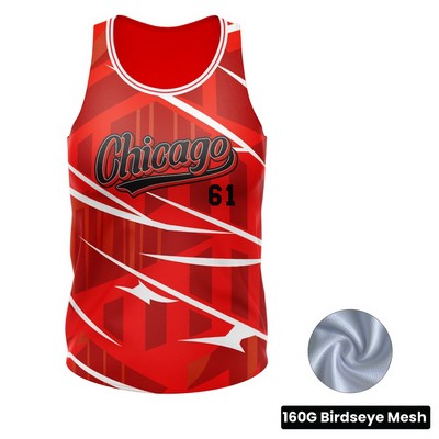 Women's Sublimation Basketball Jersey - 160G Birdseye Mesh