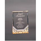 3.5" x 5" Gold Jewel Mirage Acrylic Award