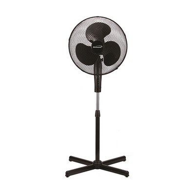 16'' Black 3 Speed Oscillating Stand Fan