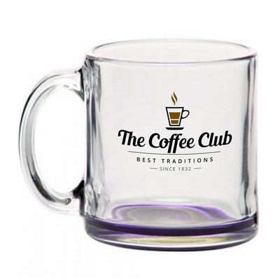 13 oz. Kona Glass Coffee Mug (2 Color Imprint)