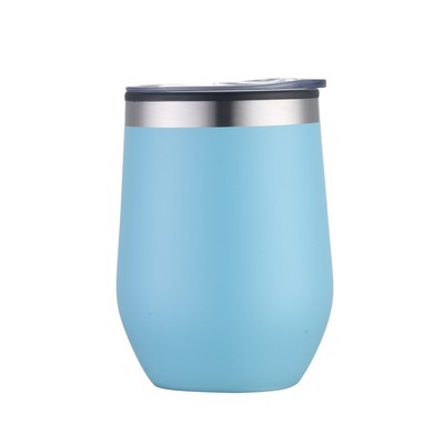 12oz Double Wall Tumbler with Stainless Steel Rim